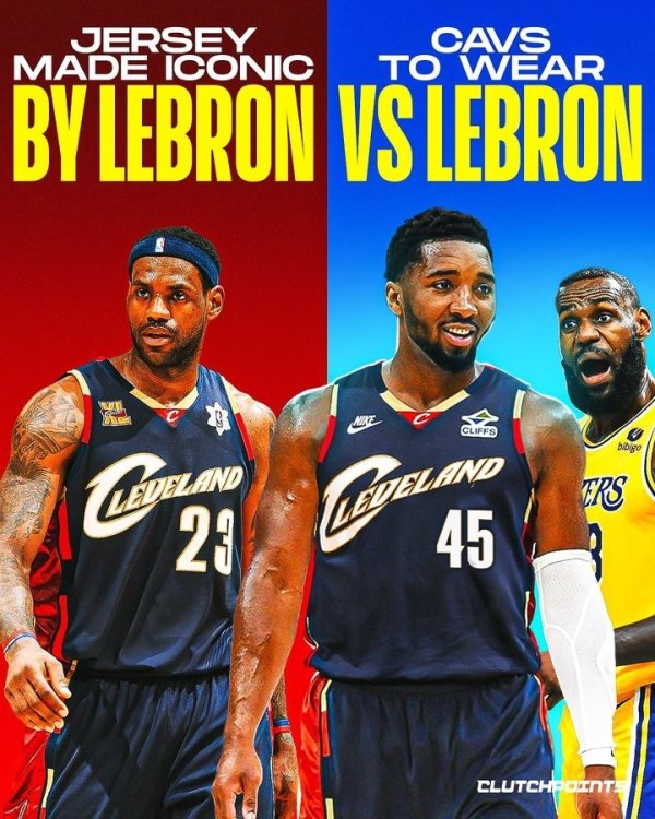 谁的年少  ？骑士将在主场作战  迎战詹姆斯的湖人时穿海军蓝经典版运动活动    服