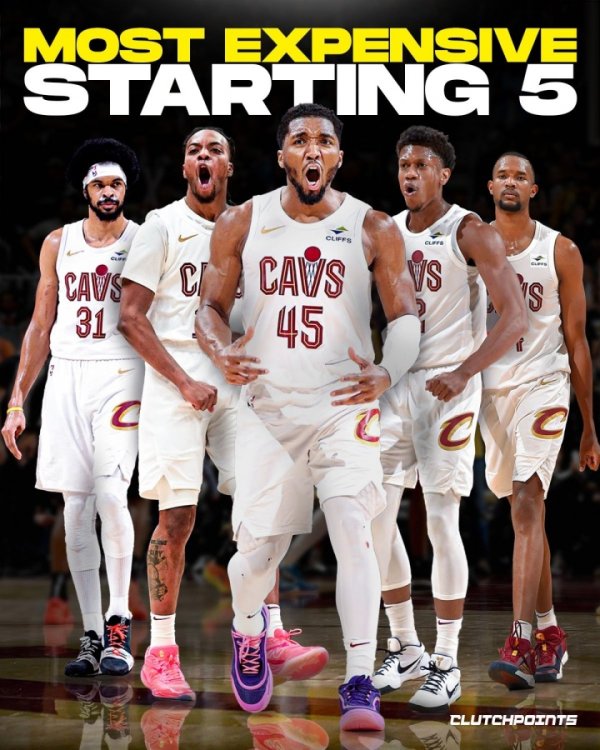 薪资要爆炸！美媒：骑士未来杆位5人薪资总额超过1.7亿 全力